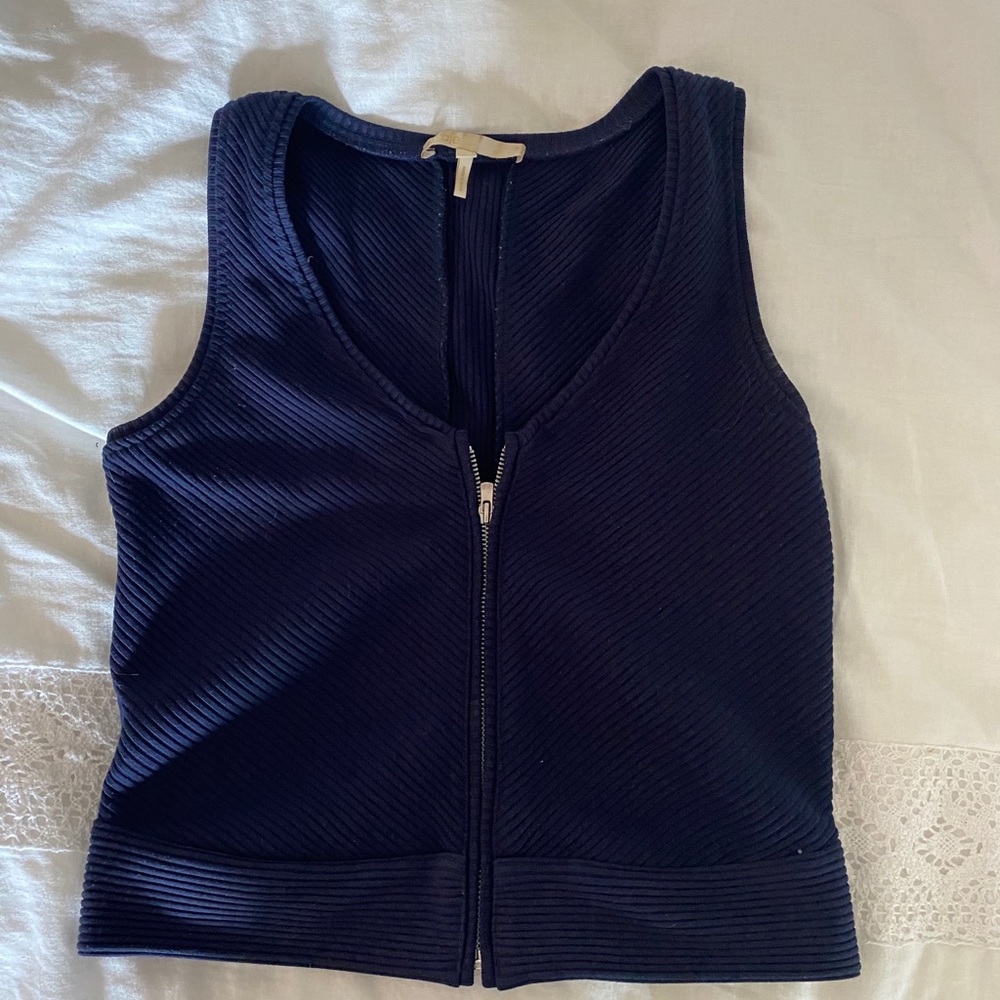 Maje zipper top